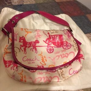 Vintage Coach satin purse